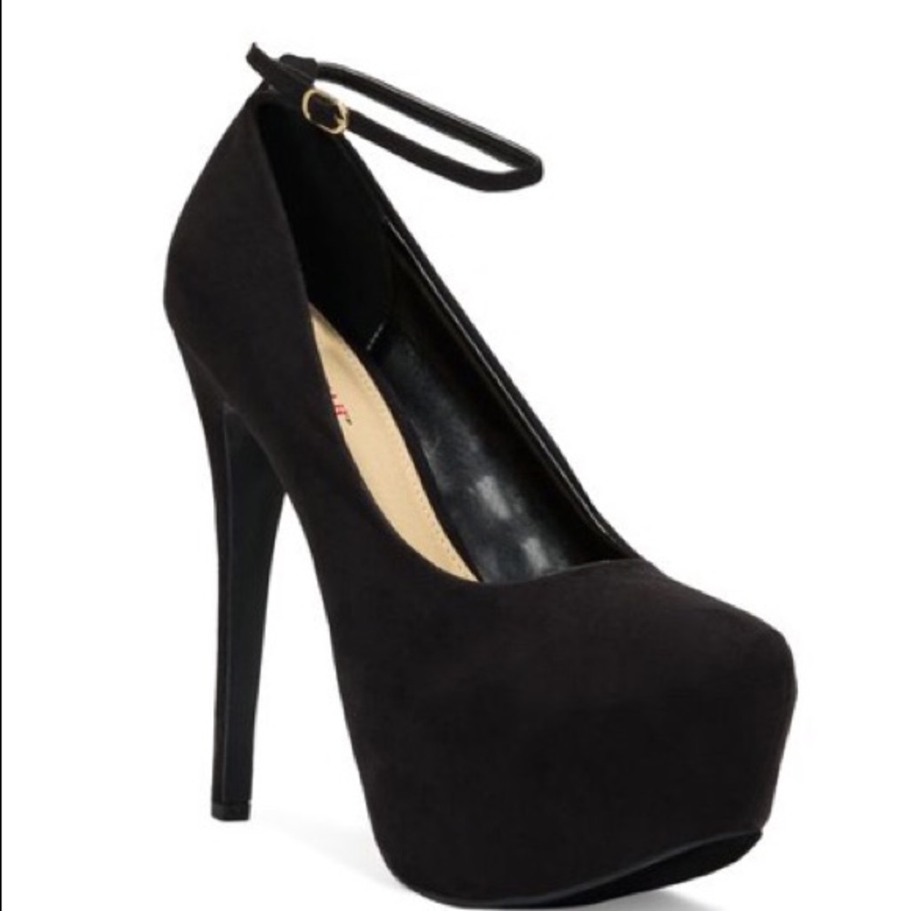 Just Fab Black Stiletto Platform Heels
